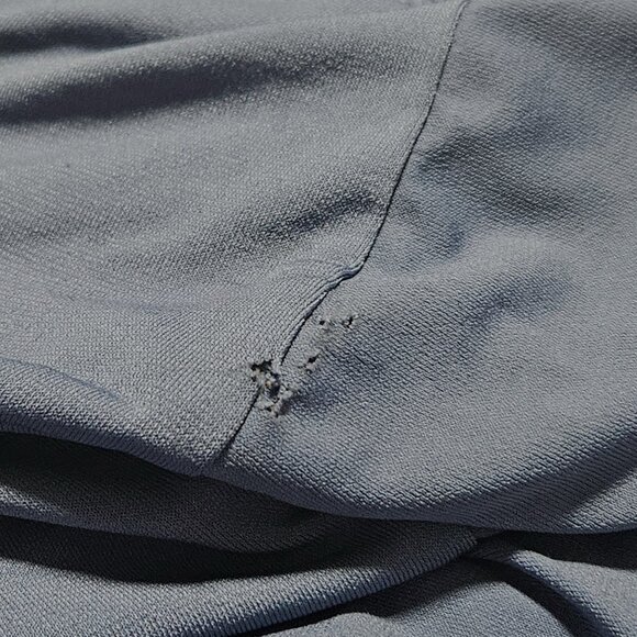 Blue Knit Swim Cover Up Womens Plus Size 22 24 Open Back Crochet Trim Summer - Picture 6 of 6